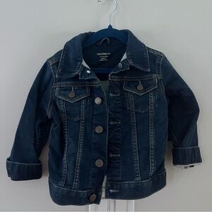 Baby Gap Lined Denim jean jacket toddler size 2 years 2t Blue Button Boys Girls